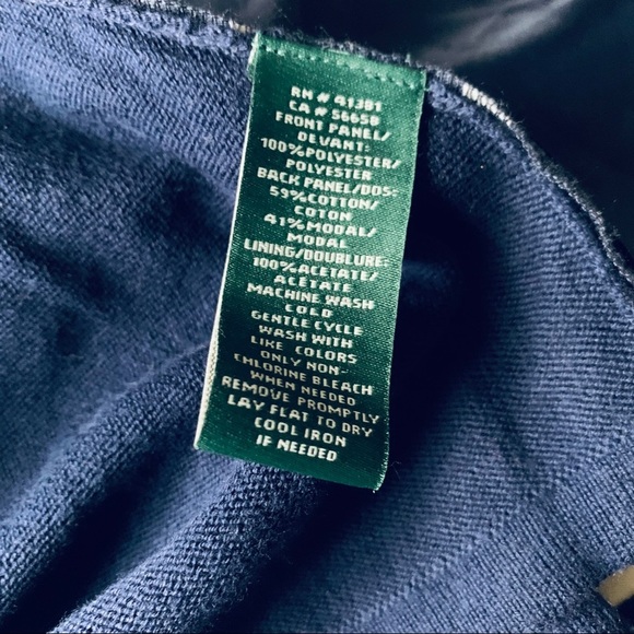 Ralph Lauren NAVY  Print Sweater Dress Size 1X - Picture 7 of 7